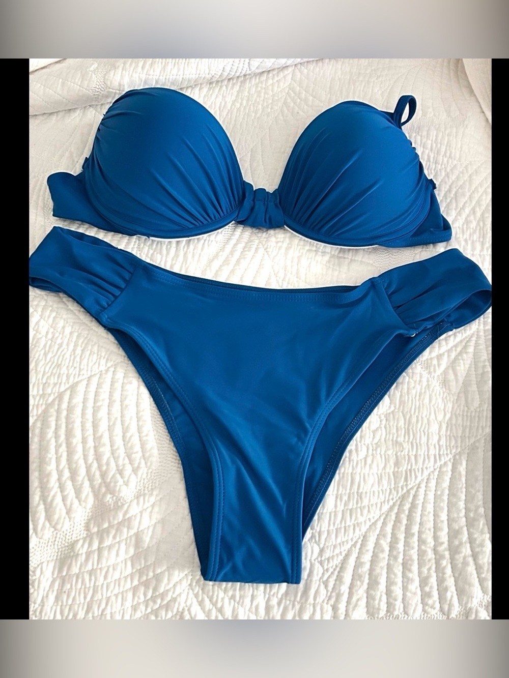 Women’s Blue Padded Swim  set - Royal Blue